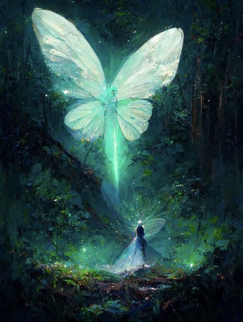 Spiritual Artwork, Magical Art, Fairytale Art, Fantasy Aesthetic, White Butterfly, Ethereal Art, 판타지 아트, Fairy Art, Dreamy Art