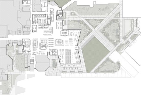 Gallery of Newnham Campus Food Hall, Seneca College / Taylor Smyth Architects - 24 Food Court Design, Seneca College, University Hall, Hall Flooring, Food Hall, Food Court, Site Plan, Design Planning, Floor Plan