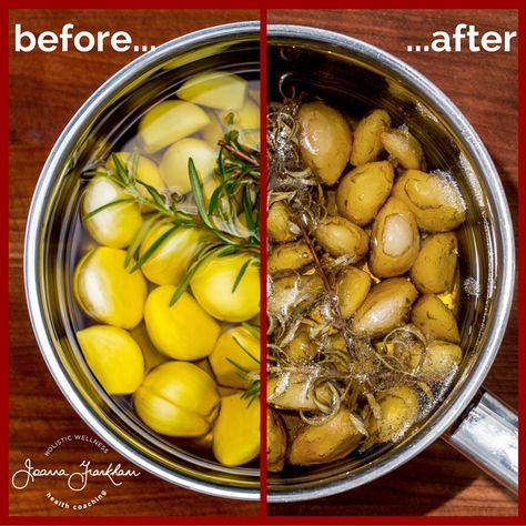 RAVISHING Rosemary-Infused Garlic Confit (AIP) - joannafrankham.com Confit Garlic, Liver Pate Recipe, Confit Recipes, Garlic Confit, Garlic Seasoning, Rosemary Sprigs, Green Sauce, Garlic Recipes, How To Eat Paleo