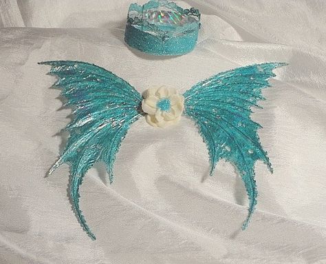 Fairy Wings and Baby CrownTurquoise Baby Sized Fairy by chloe6788, $48.00 Baby Crown, Ooak Fairy, Micro Beads, Felt Fairy, Wings Costume, Silver Wings, Baby Makes, Fairy Wings, Fairy Dust