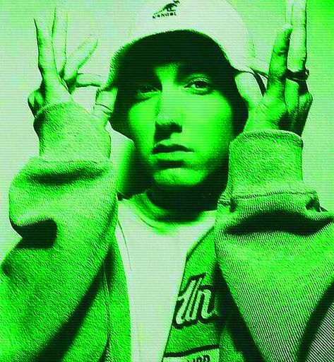 Eminem Playlist Cover, Green Playlist Covers, Green Album Covers, The Eminem Show, Eminem Photos, Green Pictures, Marshall Mathers, Phone Ideas, Playlist Covers