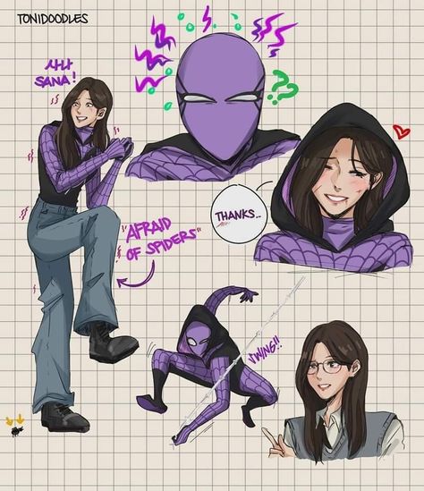 Spiderman Oc Girl, Spiderman Oc Art, Spiderman Oc, Spider Sona, Spider People, Spiderman Drawing, Twice Fanart, Spiderman Art Sketch, Spider Art