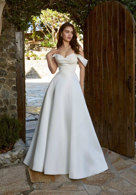 classic Duchess satin a-line wedding dress Wedding Dress Classic, Mother Wedding Dress, Duchess Satin, Mori Lee, Classic Wedding Dress, Long Sleeve Wedding, Summer Wedding Dress, Black Wedding Dresses, Wedding Dress Sleeves