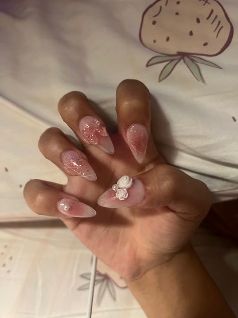 Douyin Nails On Brown Skin, Doyeon Nails, Asian Nails Korea, Pink Douyin Nails, Red Douyin Nails, Black Douyin Nails, Douyin Nails Almond, Nail Inspo Korean, Short Nail Art Ideas