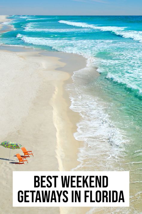 Some of the best weekend getaways in Florida for every type of traveler! Looking for the beach, city, foodie destinations, relaxation, night life? We have you covered! |  Florida weekend getaways | best Florida weekend getaways | romantic weekend getaways in Florida | best weekend getaways in Florida for couples | Florida Getaways For Couples, Florida Weekend Getaways, Vacation Destinations Couples, Weekend Getaways In The South, Weekend Beach Trip, Weekend Family Getaways, Florida Vacation Spots, Best Family Beaches, Weekend Getaways For Couples