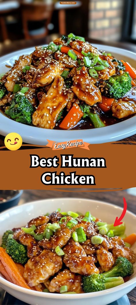 Dive into the bold flavors of Hunan Chicken, a spicy and aromatic dish from the Hunan province of China. Featuring stir-fried chicken with colorful vegetables in a hot and tangy sauce, this dish is sure to awaken your taste buds. Perfect for those who love a fiery meal with a depth of flavor. #HunanChicken #SpicyFood #ChineseCuisine Hunan Sauce Recipe, Hunan Chicken Recipe, Hunan Sauce, Hunan Chicken, Popular Chinese Dishes, Chicken Cake, Comfort Casseroles, Skillet Dishes, Chicken Slices