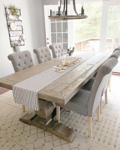 Farm House Dining Room, Farmhouse Dining Rooms Decor, Modern Farmhouse Dining Room, Farmhouse Dining Room Table, Dining Room Remodel, Modern Farmhouse Dining, Dining Room Table Decor, Rustic Dining Room, Farmhouse Dining Table