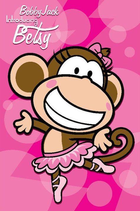 Bobby Jack, Monkey Drawing, Pink Monkeys, Monkey Birthday, Doll Closet, Pink Banana, Monkey 3, Cute Laptop Wallpaper, Theme Activity