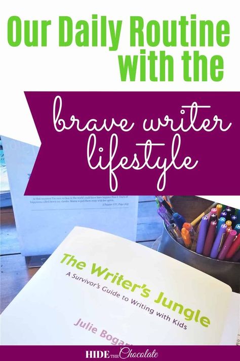 The question I get the most about our Brave Writer Lifestyle is "What does it look like in a normal day?" Here's our Brave Writer Lifestyle daily routine. #homeschool #relaxedcharlottemason via @hidethechocolate How To Teach Writing, Writer Lifestyle, Homeschool Styles, Lifestyle Routine, Brave Writer, Relaxed Homeschooling, Homeschool Advice, Teach Writing, Charlotte Mason Homeschool