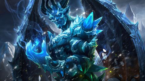 ArtStation - lineage_ice-demon, Kim Sung Hwan Ice Demon, Demon Pfp, Ice Monster, Monster Sketch, Ice Giant, Myths & Monsters, Dnd Monsters, Paintings And Drawings, Kaiju Monsters