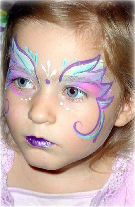 29 amazing face painting ideas for kids that you can do Fairy Face Paint, Butterfly Face Paint, Girl Face Painting, Butterfly Makeup, Butterfly Face, Face Painting Easy, Kids Face Paint, Unicorn Face, Face Painting Halloween