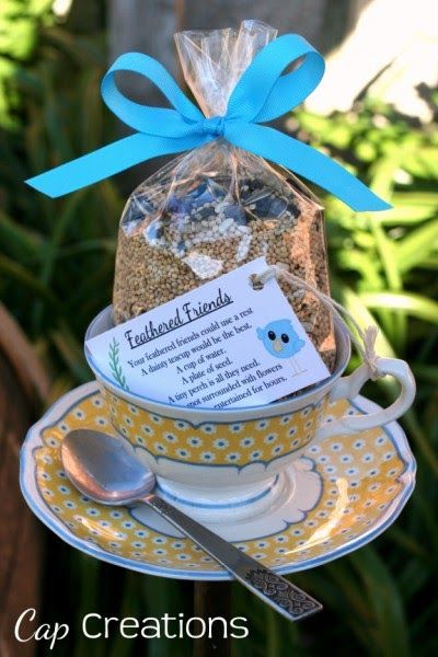 Things are looking pretty pretty around here. Perfect weather coming soon! And just about the perfect time to get some teacup bird feeders  ... Teacup Bird Feeder Diy, Teacup Crafts, Tea Cup Bird Feeder, Tea Diy, Diy Bird Feeder, Diy Birds, Cup Crafts, Bird Houses Diy, Perfect Weather