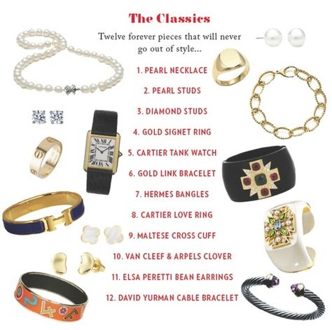 the classic jewelry every girl needs Classic Jewelry Essentials, Forbidden History, How To Have Style, Cartier Love Ring, Chunky Pearls, Classic Accessories, Gold Link Bracelet, Gold Signet Ring, Classy Jewelry