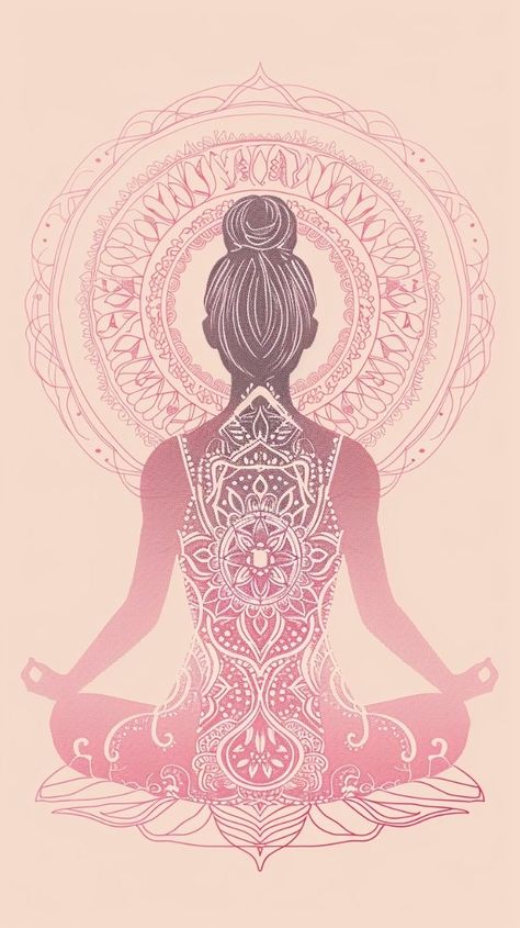 Kundalini Energy Art, Cute Backgrounds For Iphone, Cute Pink Background, Spiritual Wallpaper, Yoga Illustration, Art Meditation, Space Phone Wallpaper, Inspirational Quotes Wallpapers, Art Spiritual