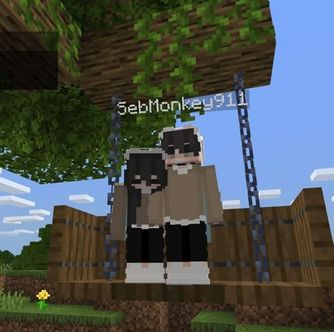 Minecraft Couple Skins, Minecraft Couple, Mi World, Minecraft Outfits, Mc Skins, Minecraft Cottage, Skins Minecraft, Bob The Builder, Minecraft Games