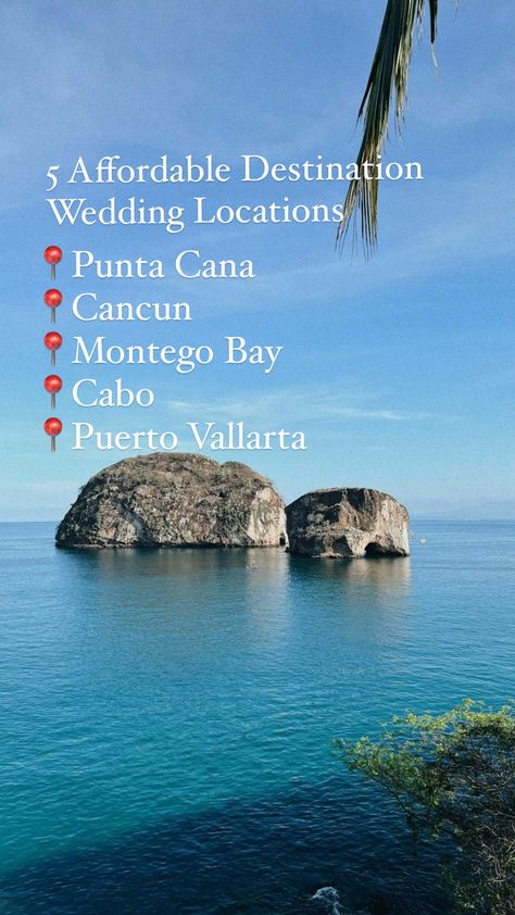 We have hosted thousands of weddings all over the world, and these are five AMAZING locations for affordable destination weddings!

Check out which affordable resorts we have at each location in the link to this pin! Inexpensive Wedding Reception, Affordable Destination Wedding Locations, Affordable Destination Wedding, Amazing Locations, Wedding Infographic, Wedding Reception Locations, Inexpensive Wedding, Destination Wedding Locations, Wedding Prices