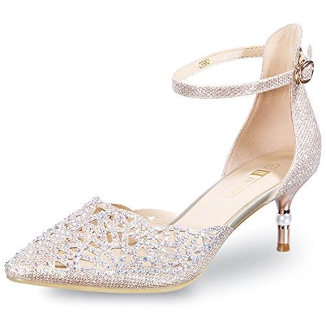 IDIFU Women's IN2 Candice Rhinestones Sequins Mid Heels S... https://smile.amazon.com/dp/B06ZYRM7D6/ref=cm_sw_r_pi_dp_U_x_b3uXCbMSJ80K5 Kitten Heels Wedding, Kitten Heel Wedding Shoes, Wedding Pumps, Perfect Heels, Wedding Shoes Heels, Rhinestone Dress, Kitten Heel Pumps, Rhinestone Wedding, Wedding Heels