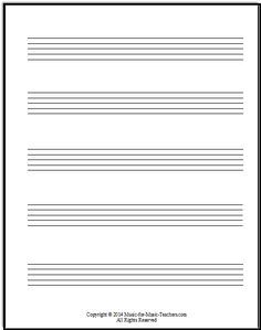 Staff Paper Free Printable, Piano Songs For Beginners, Flute Sheet Music, Music Teaching, Music Student, Learning Time, Piano Songs, Music Sheets, At Home Workout Plan