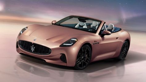 This is the new Maserati GranCabrio Folgore, a 750bhp all-electric convertible | Top Gear Maserati Grancabrio, Maserati Granturismo, Lets Roll, Nissan Qashqai, Convertible Top, Top Gear, Rear Seat, The Head, Maserati