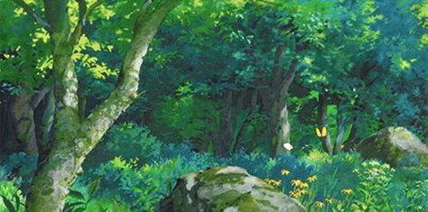 Forest Butterfly GIF - Forest Butterfly Anime - Discover & Share GIFs Butterfly Gif, Cottagecore Wallpaper, Secret World Of Arrietty, Gif Background, Arte 8 Bits, The Secret World, Banner Gif, Anime Gifs, Ghibli Art