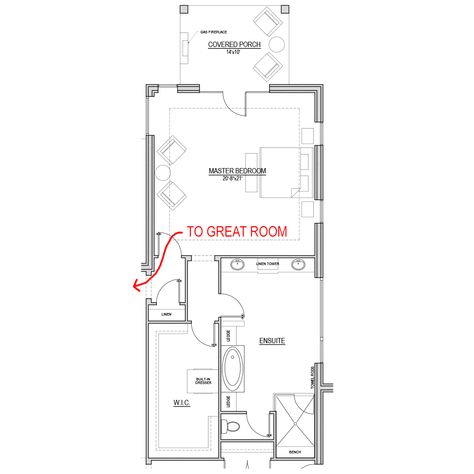 consider the connection between your ensuite, walk-in closet and bedroom Bedroom With Ensuite And Walk In Closet, Master Ensuite Layout, Ensuite And Walk In Robe Layout, Master Bath And Closet Layout, Ensuite Floor Plan, Sunroom Floor, Master Suite Floor Plans, Large Ensuite, Ensuite Layout