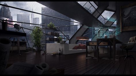 Kota Masa Depan, Futuristic Interior Design, Sci Fi City, Sci Fi Environment, Futuristic Interior, Indoor Design, Cyberpunk City, Penthouse Apartment, Futuristic City