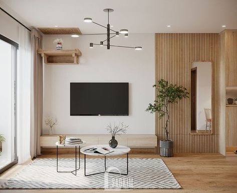 Minimalist Interior Design Living Room, Muji Living Room, Japandi Interiors Living Room, Muji Interior, Living Room Japandi, Ruang Tv, Japandi Living Room, Japandi Interior Design, Japandi Interiors