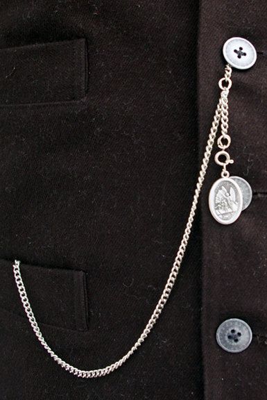 40s Mens Fashion, Victorian Mens Clothing, Interchangeable Wardrobe, Indian Groom Wear, Alice In Wonderland Wedding, Chain Belts, Pocket Watch Chain, Groom Wear, The Chain