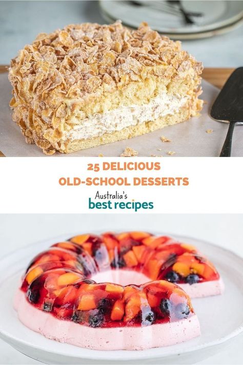 Old School Puddings, Old School Desserts, Beginner Baking Recipes, 70s Food, Retro Desserts, Australia Food, Bread And Butter Pudding, British Baking, School Food