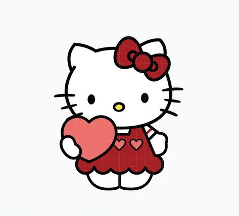 Valentines Toppers, Hello Kitty Clipart, Hello Kitty Imagenes, Hello Kitty Printables, Valentine Bouquet, Hello Kitty Crafts, Hello Kitty Images, Valentine Images, Cat Birthday Party