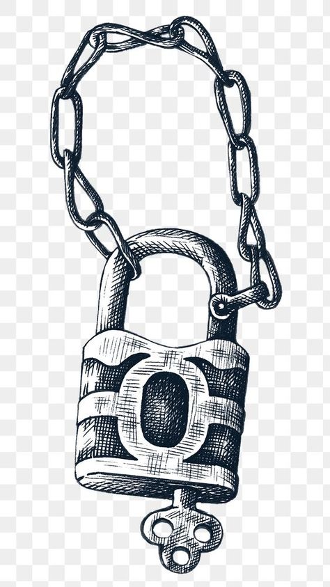 Lock And Key Drawing, Padlock Tattoo, Vintage Lock And Key, Typewriter Illustration, Lock And Key Tattoo, Lock Illustration, Lock Drawing, Lock Tattoo, Memorial Tattoo Quotes