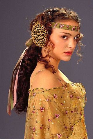 Confessions of a Seamstress: The Costumes of Star Wars - Padme Amidala.  Detail of the Naboo meadow dress worn by Amedala.  Quite lovely Star Wars Quizzes, Queen Amidala Costume, Natalie Portman Star Wars, Star Wars Padme Amidala, Queen Amidala, Star Wars Padme, Padme Amidala, Picnic Dress, Star Wars Costumes