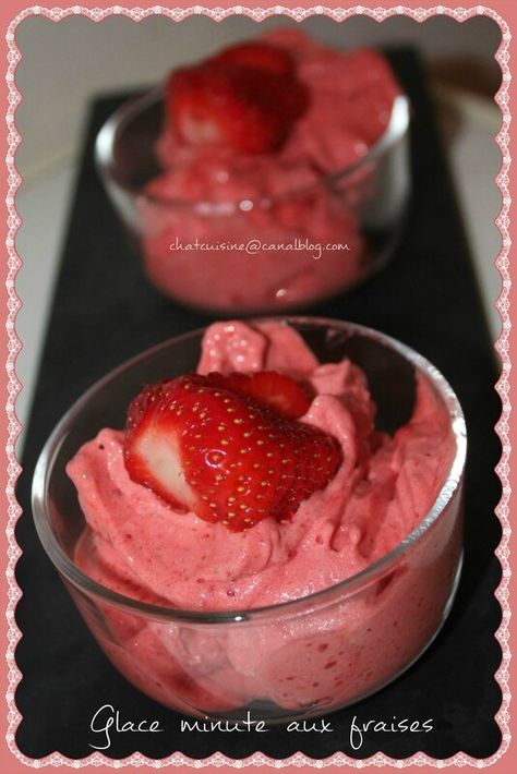 Glace Fruit, Coconut Popsicles, Summer Sweets, Fruit Ice Cream, Thermomix Desserts, Strawberry Ice Cream, Quick Desserts, Thermomix Recipes, Homemade Ice Cream