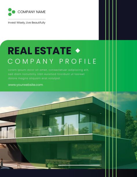 Showcases your company’s commitment with this eco-friendly company profile template, available in Word, Google Slides, and Adobe formats. 

Designed by @wordlayouts Real Estate Company Profile, Construction Company Profile Design, Construction Company Profile Template, Company Profile Design Templates Free, Green Real Estate, Company Profile Design Layout Simple, Company Profiles Designs, Company Profile Template Free Download, Company Profile Design Templates