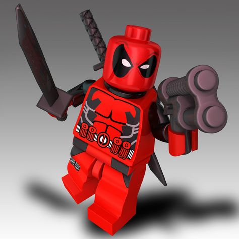 Deadpool Background, Deadpool Photos, Lego Tattoo, Lego Deadpool, Deadpool Art, Free Lego, Deadpool Wallpaper, Marvel Tattoos, Lego Marvel Super Heroes