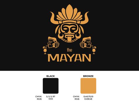 Mayan Graphic Design, Mayan Packaging Design, Mayan Logo, Mayan Design, Container Cafe, Unique Logo Design, Visual Branding, House System, Graphic Design Adobe