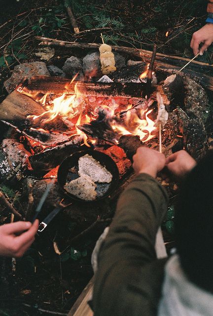 R1-03832-0023, via Flickr. Camping Photography, Camping Aesthetic, Roasting Marshmallows, Open Fire, Camping Checklist, Camping Activities, Cooking Food, Summer Bucket Lists, Camping Life