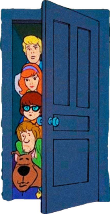 Scooby Doo Scrapbook Layouts, Scooby Doo Ra Bulletin Board, Scooby Doo Halloween Door, Scooby Doo Door Decoration, Scooby Doo Where Are You, Scooby Doo Decor, 80s Painting Ideas, Scooby Doo House, Scooby Doo Halloween Decorations