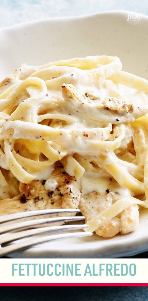 Recipe of the Day: Fettuccine Alfredo 🤌 One of the best things about this chicken fettuccine alfredo recipe is it’s almost an entire meal by itself. Plus, it only takes a handful of ingredients and a few minutes to whip up. Pair it with a simply dressed green salad and warm garlic bread for a quick, no-fuss dinner. Chicken Fettucine Alfredo Recipe, Chicken Fettucine Alfredo, Fettucine Alfredo Recipe, Chicken Fettuccine Alfredo Recipe, Chicken Fettucine, Chicken Alfredo Fettuccine Recipe, Fettuccine Alfredo Recipe, Make Alfredo Sauce, Chicken Fettuccine Alfredo