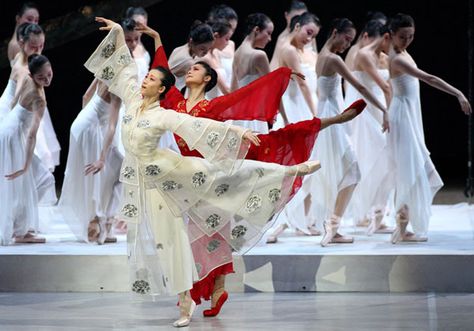 Chinese ballet dancers Chinese Ballet, Peony Pavilion, Pink Lamp Shade, Everybody Dance Now, Chinese Dance, Music Theatre, Types Of Dancing, Ballet Art, Costume Inspo