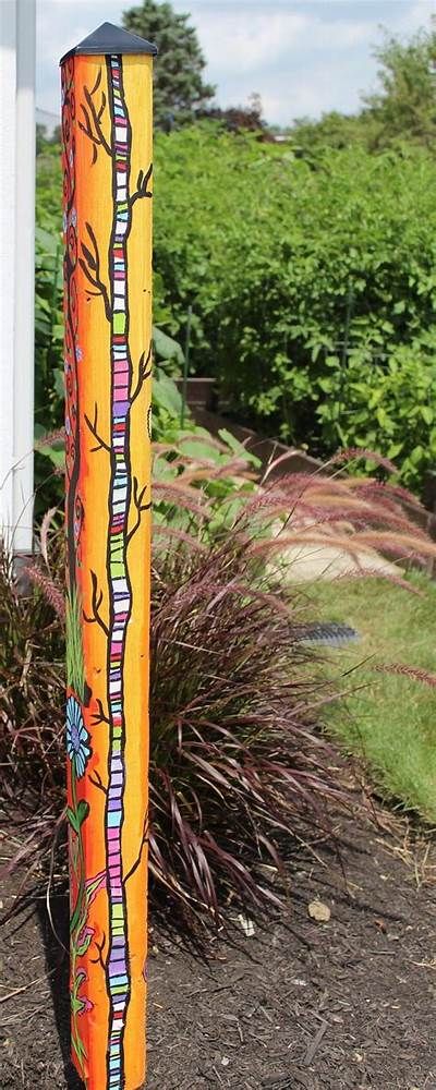 Made to order hand painted garden poles | Etsy | Garden poles, Art pole ... Peace Pole Diy, Peace Poles, Peace Pole, Garden Totem, Unique Garden Art, Art Pole, Garden Totems, Garden Poles, Pole Art