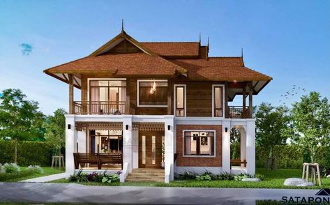 Thai Houses Modern, Modern Filipino House Exterior, Thai House Design Modern, Thailand House Design, Filipino House Design, Modern Filipino Architecture, Modern Thai House, Thai Houses, Modern Filipino House