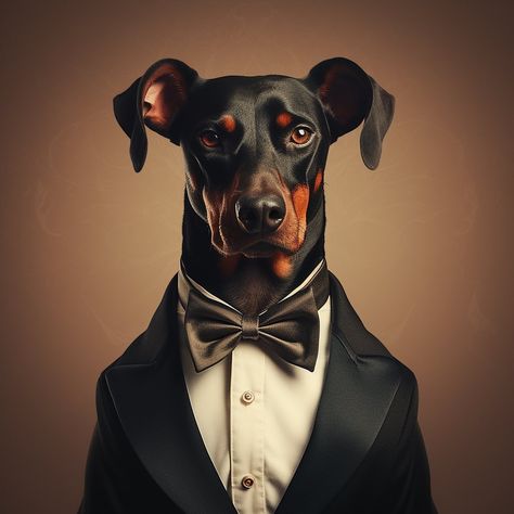 Introducing the most sophisticated sniffer in the business: Lord Paws, our very own Doberman donning a dapper tux! 🐶🎩 With his impeccable style and undeniable charisma, he’s here to show us that real gentlemen prefer bow ties. Can you handle this much canine class? Give a like if you agree and comment your pet’s most fashionable moment! #DapperDog #BowTieBuddy #doberman #dobermanpinscher #petlovers #dignifieddogs #dogs #doglover #dogart Dapper Dogs, Doberman Pinscher, Show Us, Doberman, Bow Ties, Dog Art, Gentleman, Animal Lover, Dog Lovers