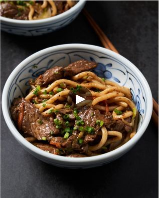 Beef Udon Noodles, Mongolian Beef Noodles, Beef Udon, Rump Steak, Beef Noodles, Decision Fatigue, Rib Eye, Cooking Stuff, Mongolian Beef