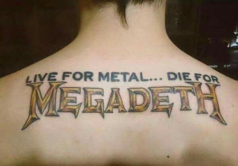 Megadeth Tattoo, Megadeth Art, Megadeath Shirt, Rock Tattoo, Megadeth Vinyl, Metal Tattoo, Megadeth Symphony Of Destruction, Gold Dust, Tat Ideas