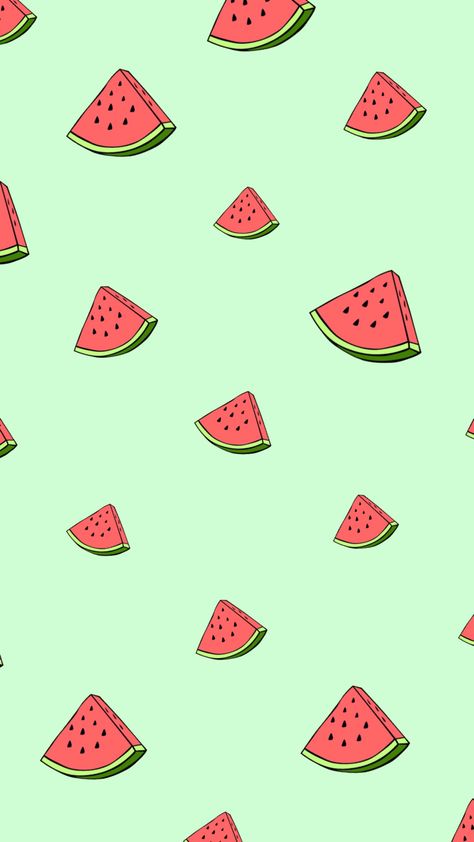 Watermelon Drawing, Watermelon Wallpaper, Cute Watermelon, Simple Phone Wallpapers, Preppy Wallpaper, Home Office Design, Cute Wallpapers, Watermelon, Phone Wallpaper