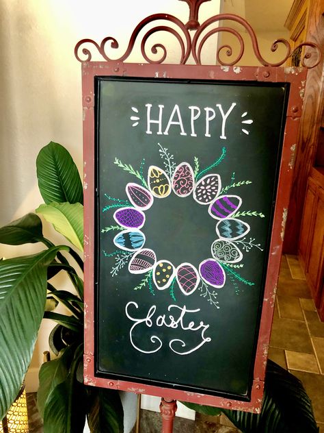 Happy Easter Chalkboard Art, Easter Chalkboard Art, Easter Chalkboard, Chalkboard Ideas, Chalkboard Art, Spring Crafts, Easter Spring, Happy Easter, Art Quotes