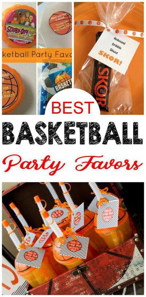 Teen Party Favors, Diy Kids Birthday Party, Basketball Party Favors, Basketball Ideas, Teenager Party, Basketball Theme Party, Party Favor Ideas, Basketball Birthday Parties, Ball Birthday Parties