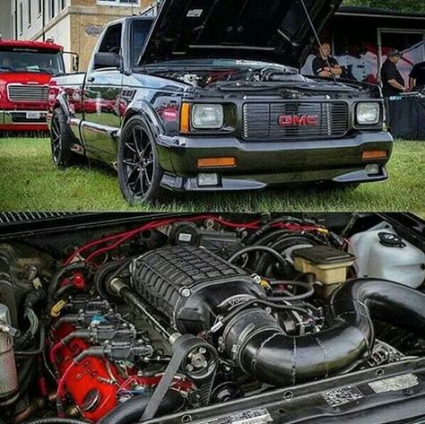 Blown 454 big block Gmc Cyclone Gmc Typhoon, Gmc Syclone, 454 Big Block, S10 Truck, Muscle Truck, Dropped Trucks, Vintage Pickup, Sport Truck, Lowered Trucks