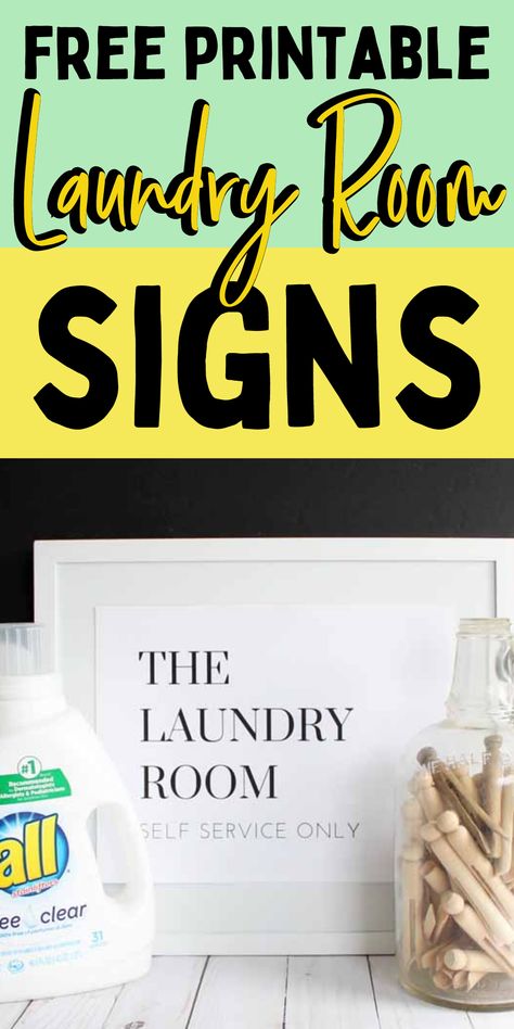 DIY laundry signs. How to make cute laundry signs. Easy signs for your laundry room. Laundry Signs Farmhouse, Printable Laundry Room Signs Free, Free Printable Laundry Room Wall Art, Cute Laundry Room Signs, Laundry Signs Diy, Laundry Room Signs Diy, Funny Laundry Room Signs, Laundry Signs Funny, Laundry Room Artwork